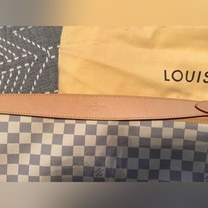Louis Vuitton white and blue with salmon inside. Worn 1x like new